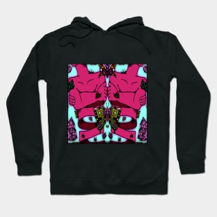 Pink Nervous Butterfly Hoodie